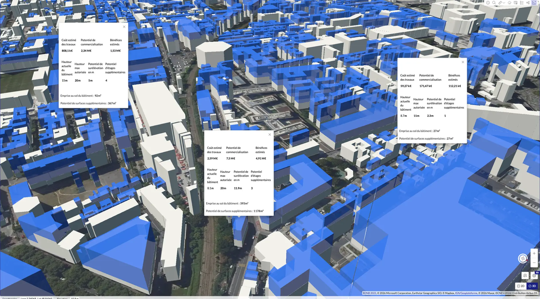 Map land dynamics across your area